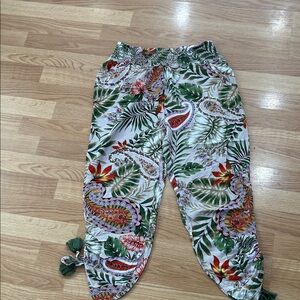 Blue Island Floral Patterned Garment